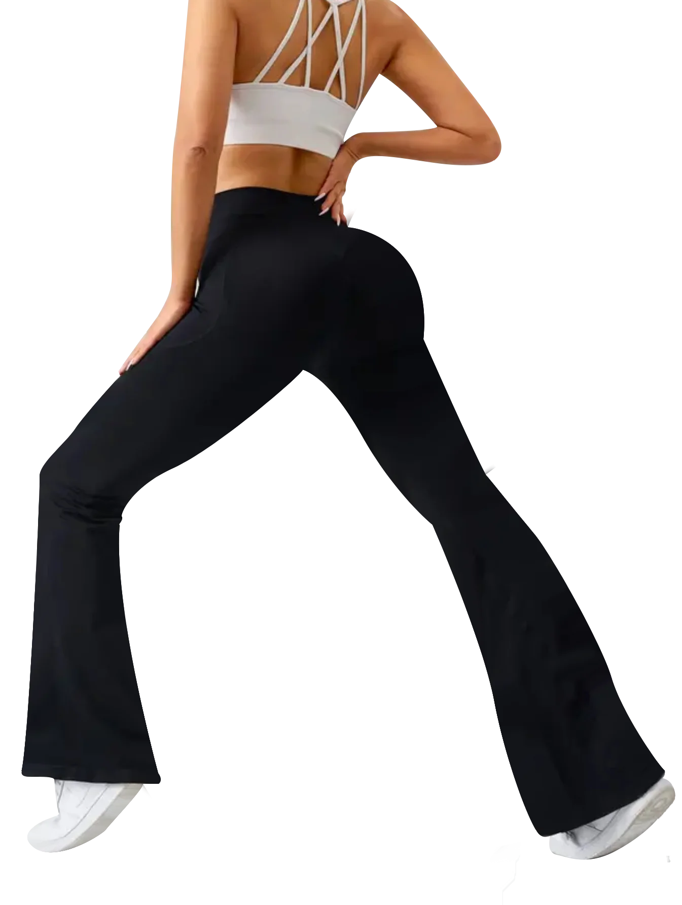 سراويل ضيقة مثيرة مع سراويل ضيقة متقاطعة الخصر للنساء، الجري في صالة الألعاب الرياضية بدون خياطة، ركوب الدراجات، الحياكة، اليوغا، التمدد، الورك لي #3