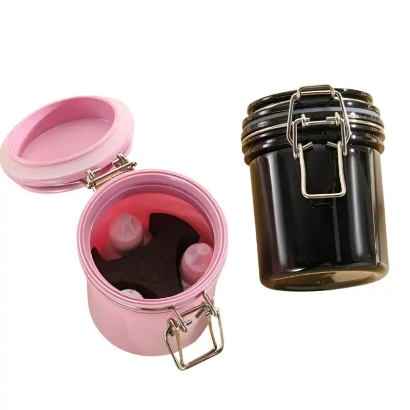 Leak-Proof False Eyelash Glue Storage Container For Beauty Salons 200 ML Eyelash Glue Storage Eyelash Extension Glue Storage Jar