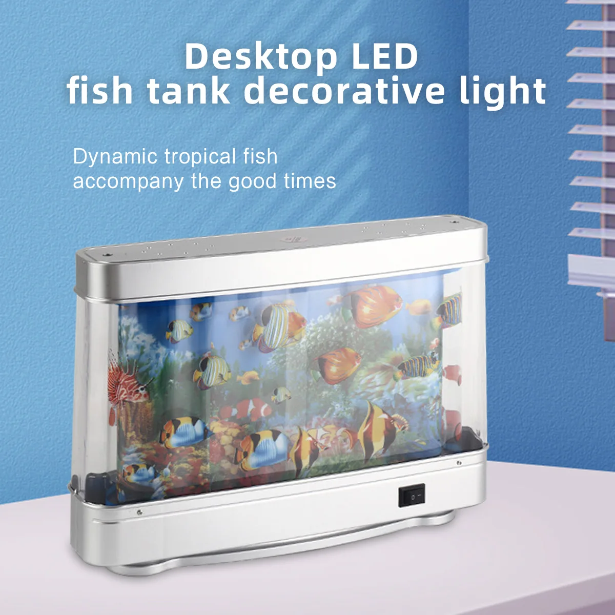 

Ocean Atmosphere Light Simulation Coral Tropical Fish Aquarium Night Light Creative Birthday Gift Holiday Decoration Ornaments