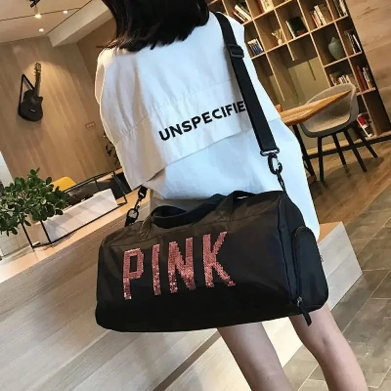 

Модная сумка для фитнеса, спортивная дорожная сумка для плавания, йоги, разделение для влажной и сухой уборки, багаж для коротких поездок, независимое отделение для обуви