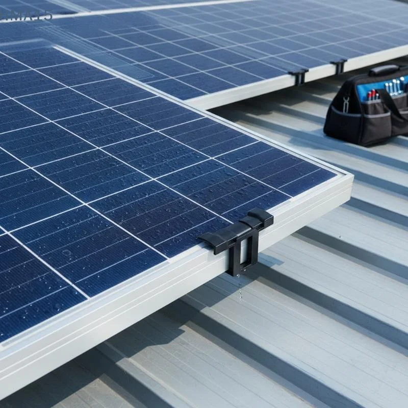 【YA】10Pcs Solar Panel Drainage Clips PC Material For PV Modules Cleaning