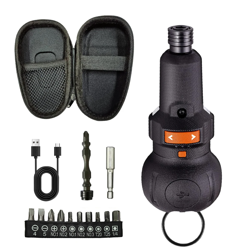 

AhuHardware Перезаряжаемая мини-дрель 3,6 В с литий-ионным аккумулятором Беспроводная электрическая отвертка Ручная электрическая 3-ступенчатая регулировка крутящего момента