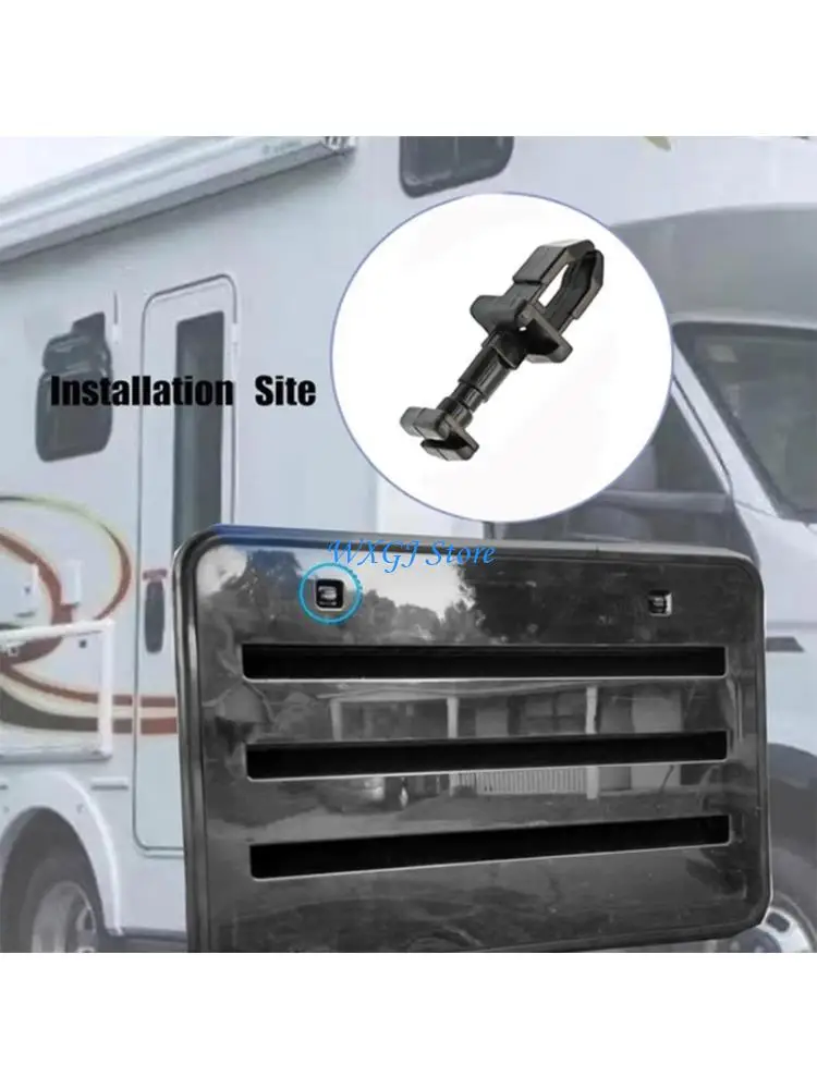 

37JE 12pcs RVs Refrigerator Vent Cover Locking Clips Secure Fastening for RVs Travel