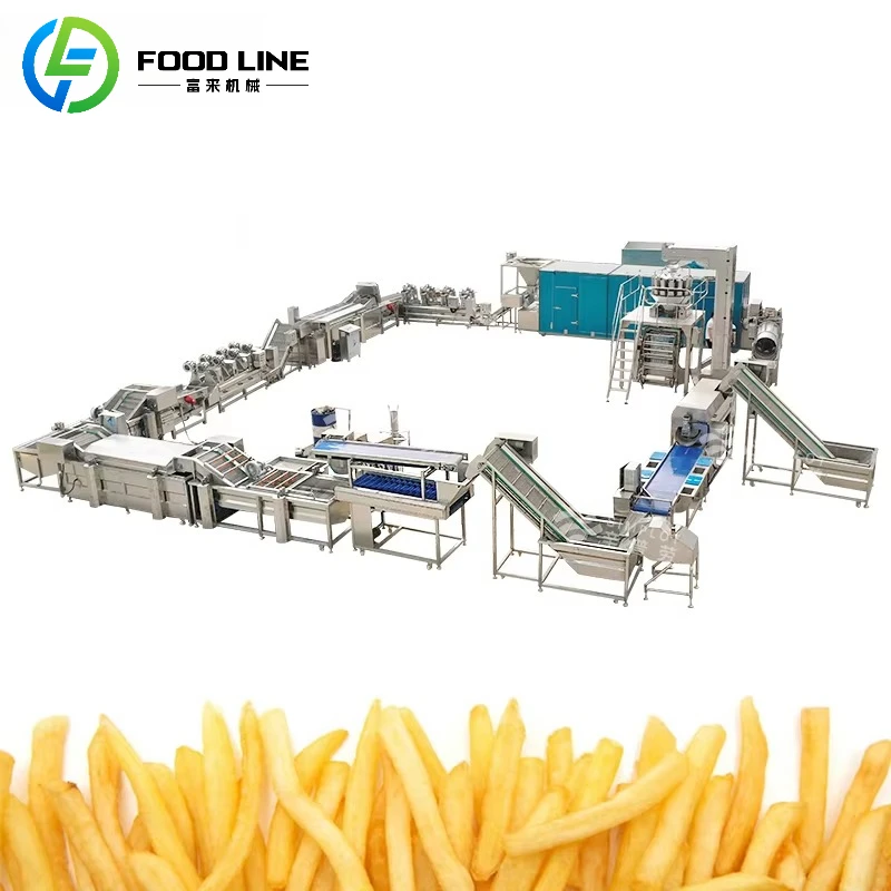 Custom Fully Automatic Industrial Fresh Potato Chips Production Line French Fries Fried Onion Rings Banana Chips Frying Line