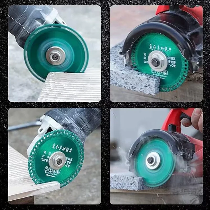 2PCS 4 Inch Disc For Angle Grinder, Composite Multifunctional Cutting Disc, Glass Cutting Disc, For Ceramic Tile Wood