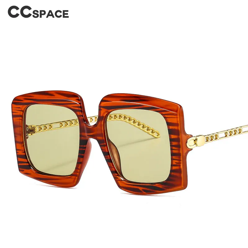 46616 Oversized Luxury Sunglasses Chain Legs Men Women Fashion Shades UV400 Vintage Glasses