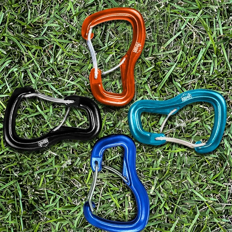 1pcs Outdoor Hammock Double Lock Buckle Multifunctional Aluminum Alloy Suspension Buckle Camping Hammock Quick Suspension Buckle