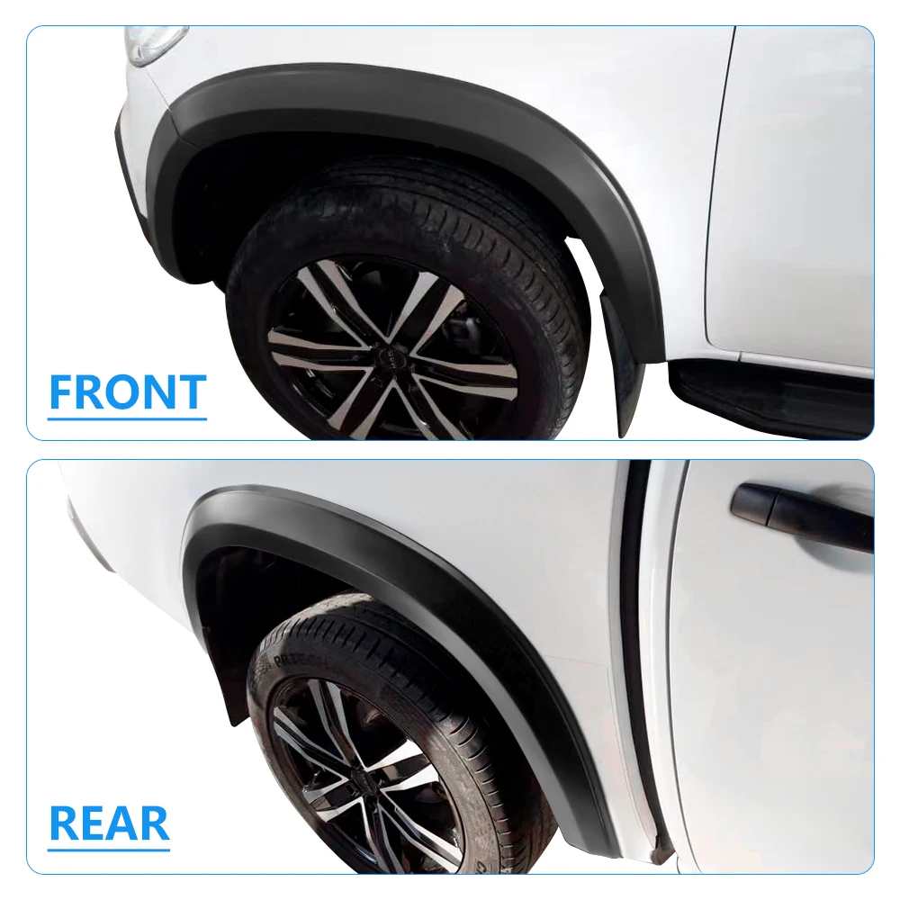 سليم الحاجز مشاعل عجلة قوس حامي لمرسيدس بنز X-class المقصورة المزدوجة 2017-2023 نماذج 4X4 اكسسوارات السيارات 3.6'' #5