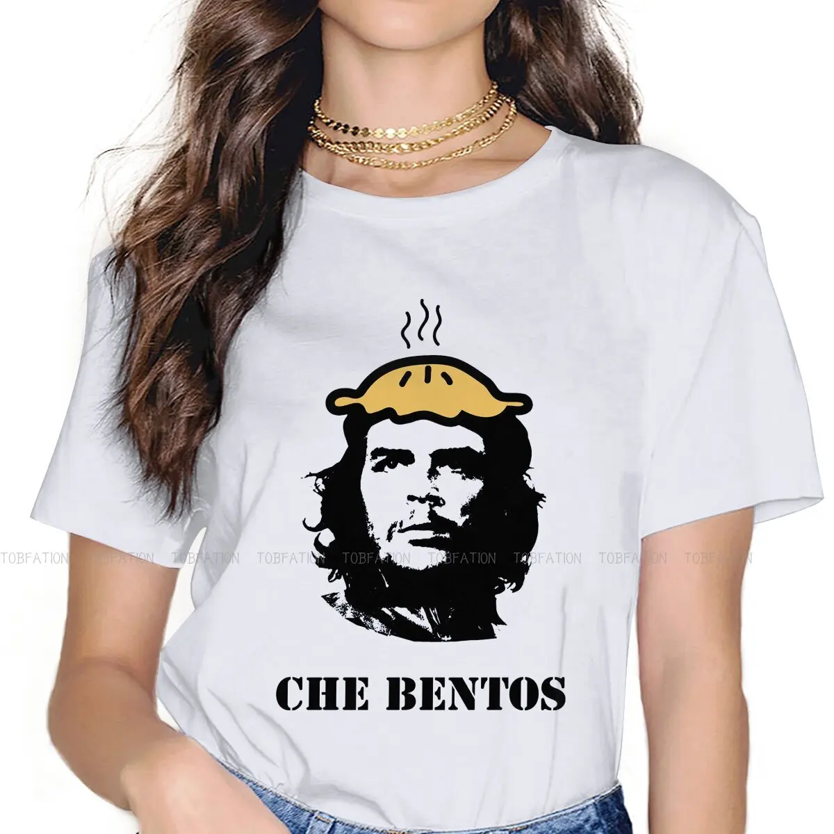 Bentos Newest TShirts Che Guevara Argentina Woman Harajuku Pure Cotton Streetwear T Shirt O Neck