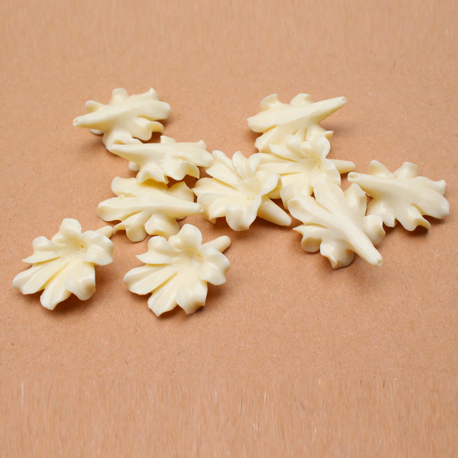 Artificial Coral  24mm Morning Glory Flower Loose Beads Charm Women Jewelry Making DIY  Necklace Earrings Brooch Craft