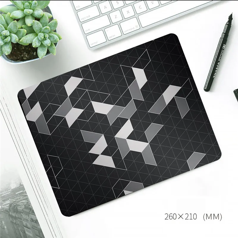 Gaming Laptops Small Mouse Pad Wrist Protector Mouse Pad Black Grid Office Supplies Desk Accessories Luxury Notebook Accessories