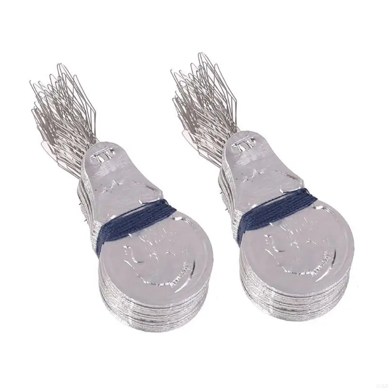 62KD 100 stücke Bogen Draht Schleife DIY Nadel Einfädler Stich Einsetzen Hand Nähmaschine Werkzeug Handwerk Zubehör