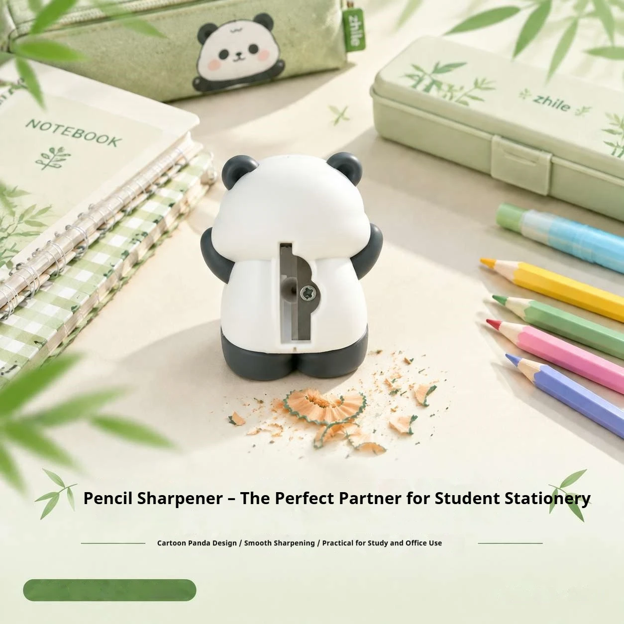 4/2 Pieces of Random Styles, Cute Panda Silicone Pencil Sharpener, High-Value Design for Elementary School Students, Compact and Portable Manual Pencil Sharpener