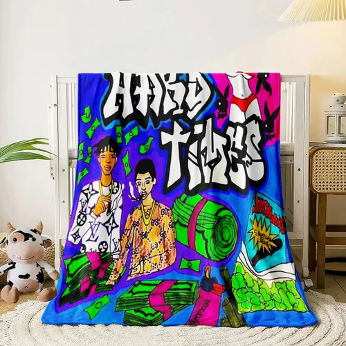 만화 HD 아트 인쇄 담요. 오버사이즈 소파 침대 커버, 부드럽고 털이 많은 담요, 부드럽고 따뜻한 플란넬 던지기 담요, 선물  Best5