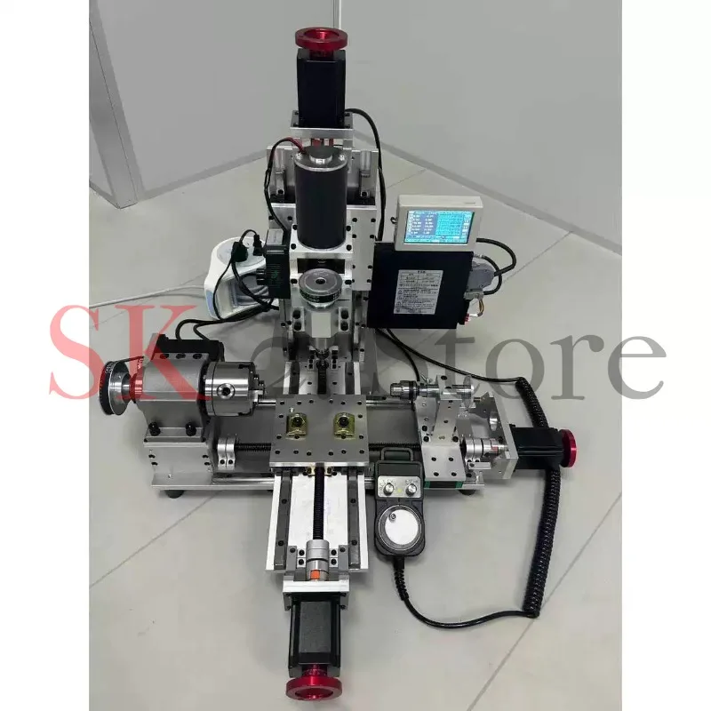 DIY numerical control turning, milling and drilling machine, lathe and milling machine can be programmed