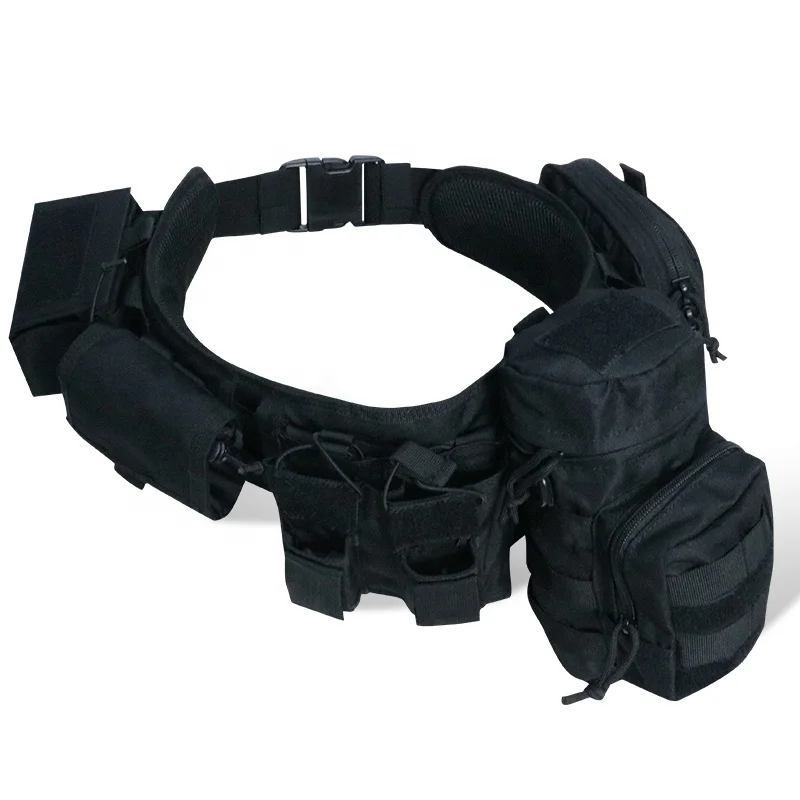 

Tactical Belt Waist pack Set with Magazine Pouch New Style Outdoor Training Quick Buckle Molle Pouch Tactical Belt for men