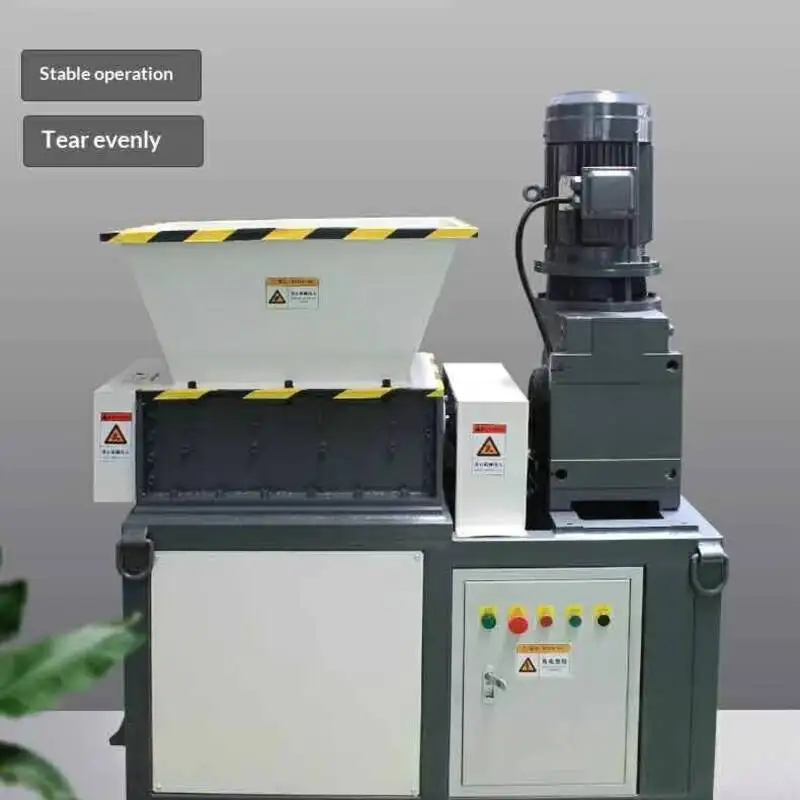 Portable Mini Plastic Shredder For Waste PE PP Film Recycling Small Scale Workshop Use Factory Direct Sale