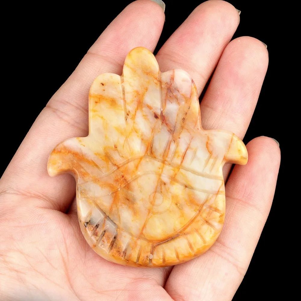 Бусины из натурального камня: полудрагоценные, 57x50 мм, агат, аметист, в форме ладони, резные Бусины из натурального камня: полудрагоценные, 57x50 мм, агат, аметист, в форме ладони, резные