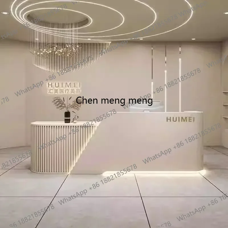 

New arrivesmall Luxury furniture for aesthetic reception beauty institute counter cash register desk home counter store Customer
