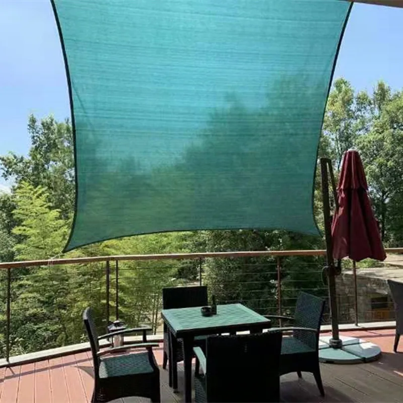 

2.5 x 2.5 M Outdoor Awning Breathable Garden Sun Shade Sail 95% Shading UV Block HDPE Net for Pergola, Summer Garden, Patio