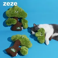 ZEZE cat cuddly toys, cat tree shape toys, interactive toys for kittens, cat chew toys anti-bite toy cat, stuffed cartoon toys