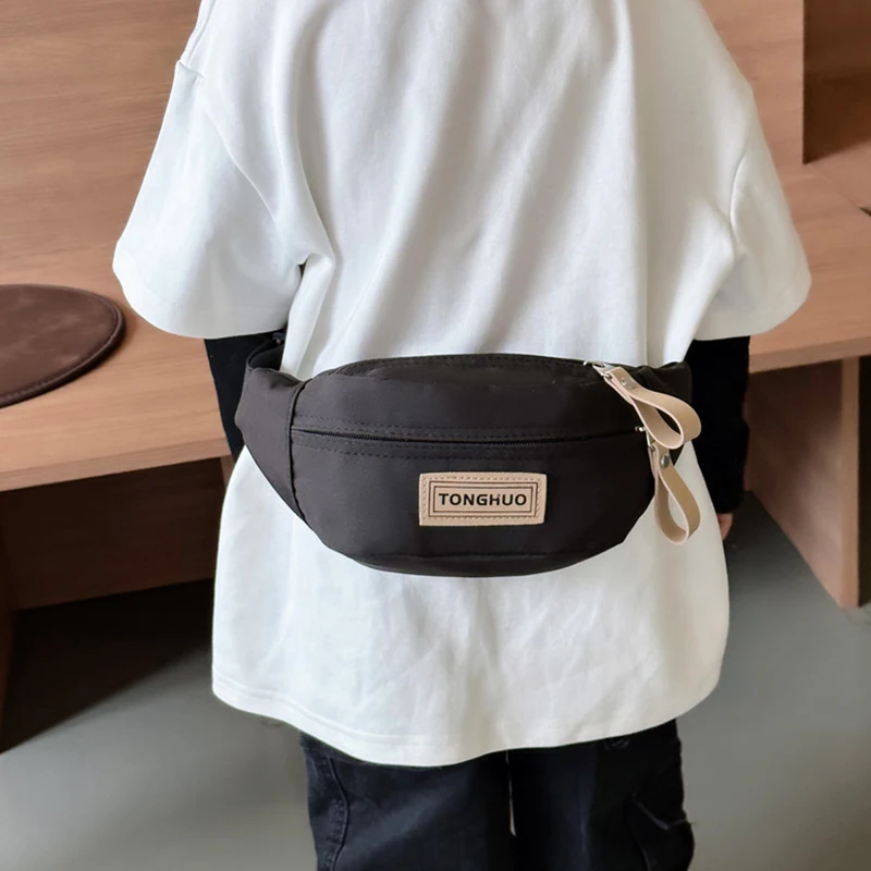 Kid Waist Bag For Boys Girls Casual Chest Bags Travel Cross Body Children Belt Shoulder Bum Bag Coin Purse Zipper Waist Pouch