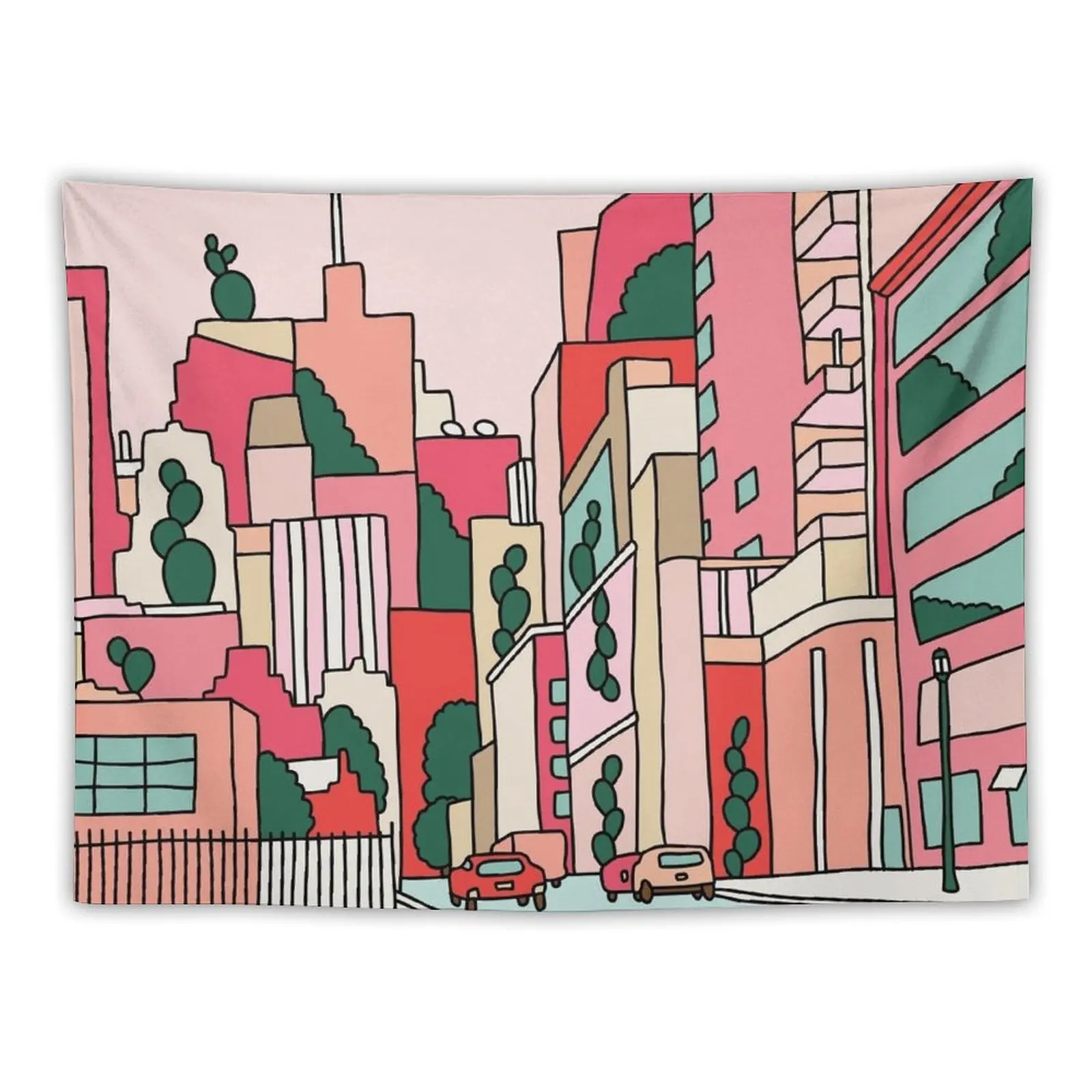 

New York by Elebea Tapestry Wall Decorations Art Mural Home Decorators Tapestry