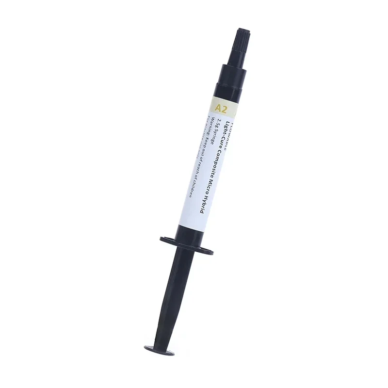 1pcs/5pcs/10pcs Dental Composite Resin Flowable Light Curing A2 2.5g Refill Syringe Delivery Tips Etch Gel Adhesive Bonding