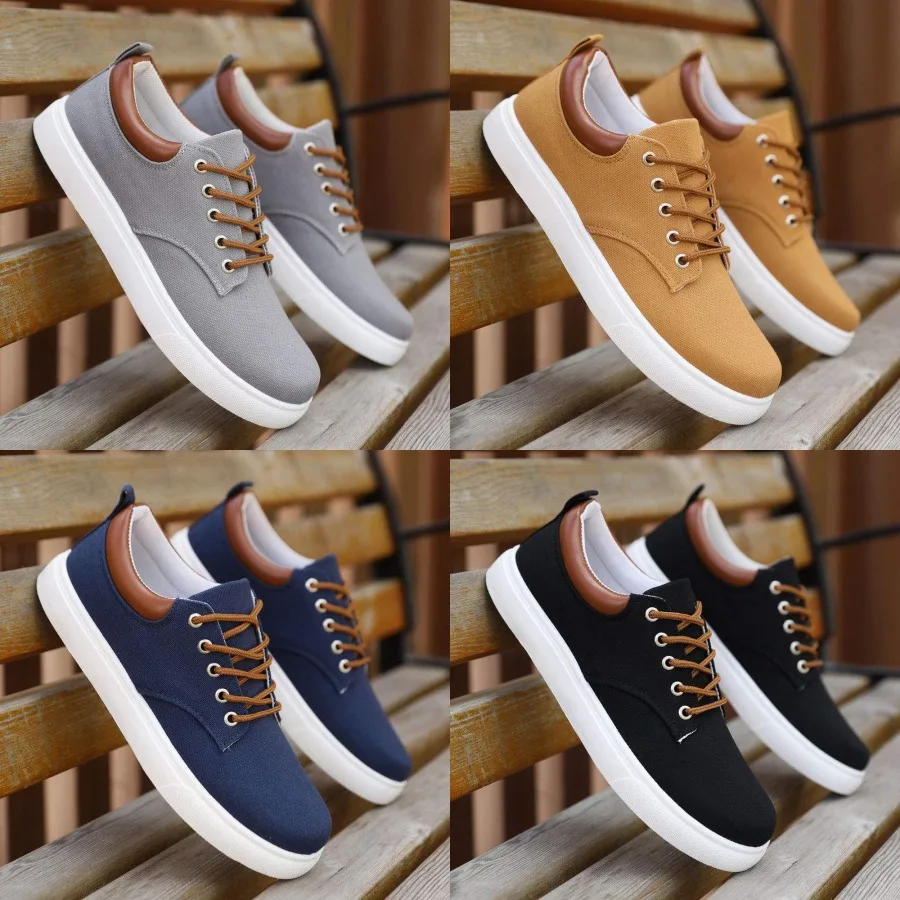 

Large size men's shoes plimsolls autumn new skate shoes breathable all-match sneakers men's low-cut casual student cloth shoes