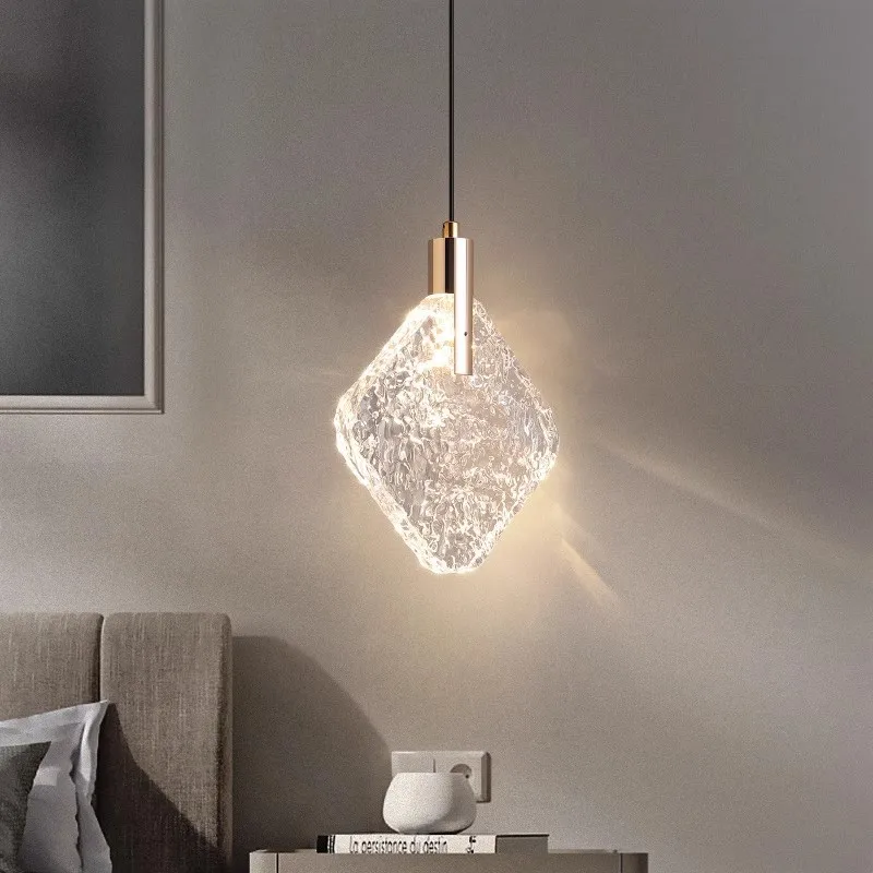 

Modern minimalist and creative light luxury bedroom bedside pendant light, dining room hanging line small pendant light GN324TT