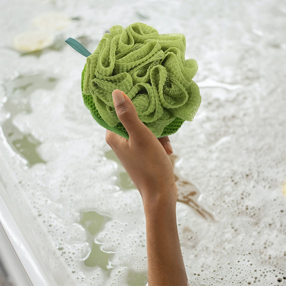 

2Pcs Watermelon Bath Scrubber Exfoliating Body Sponge Dual Use Loofah and Towel for Gentle Cleansing Shower Scrubbers for Kids