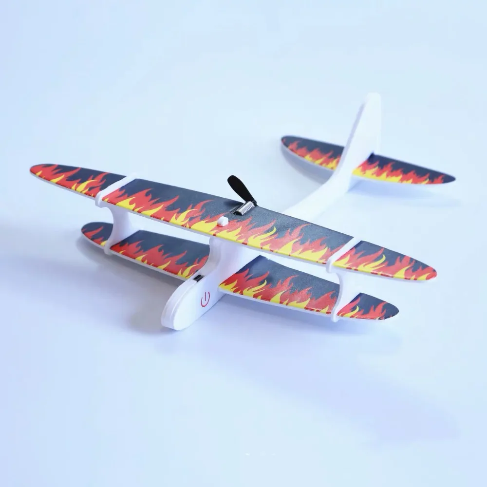 

High Quality Ligthweight Children's Hand Throwing Aircraft Multistyles EVA Airplane Glider Toy Model Charging Trainer Model