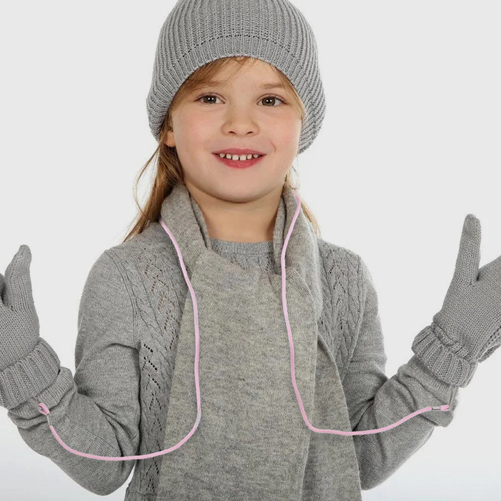 

3Pcs Ski Glove Lanyards Hanging Mitten Clips Straps Portable Glove Holder for Toddlers Winter Gloves