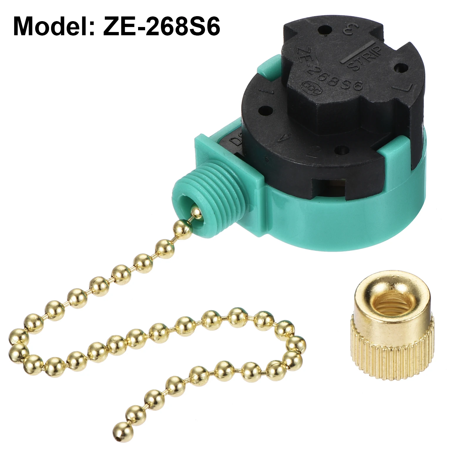 1/2/3Pcs Ceiling Fan Switch 3 Speed 4 Wire ZE-268S6 Fan Pull Chain Switch Replacement Speed Control Switch for Chandelier Lamp