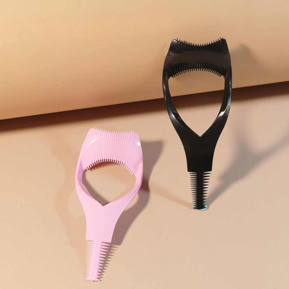 3 in 1 Strumenti per ciglia Trucco Mascara Scudo Guardia Bigodino Applicatore Pettine Strumento cosmetico di bellezza Guida Carta Strumento per il trucco 3 colori Nuovo