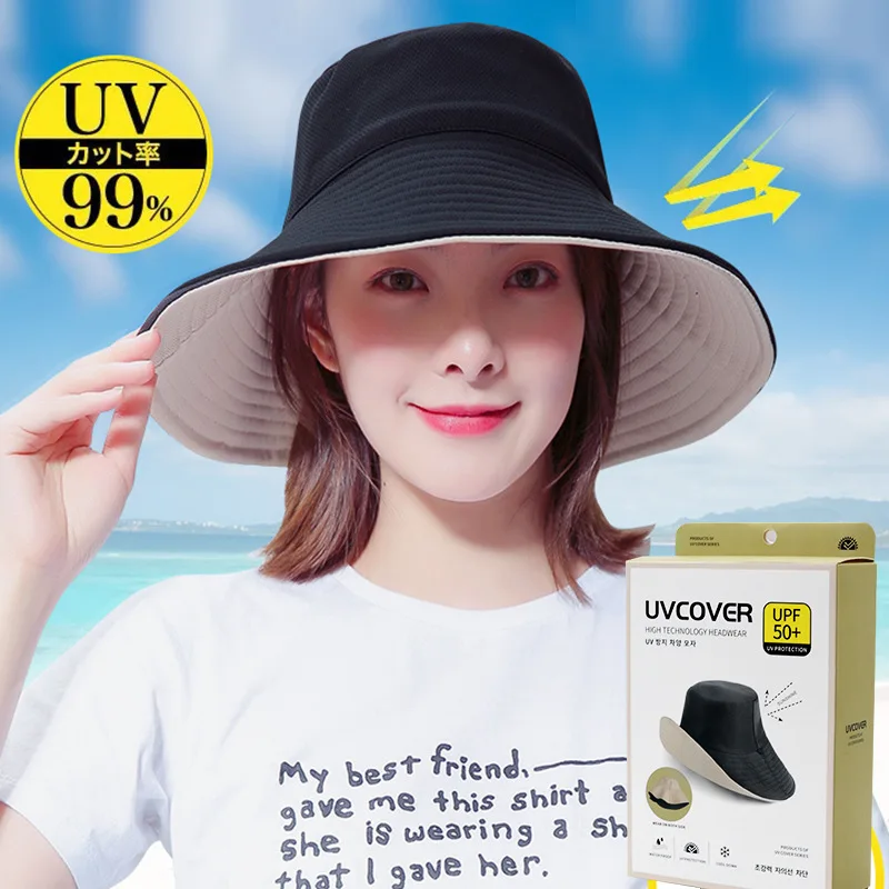 Multiple Styles Reversible Double Side Bucket Hat Upf 50 Plus Uv Protection Waterproof Sun Hat For Outdoor Travel Hiking Campin