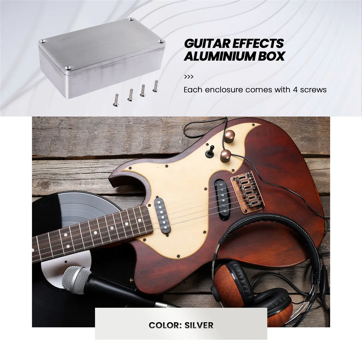 Diecast Aluminium Electronics Project Box Case Enclosure Instrument Waterproof, Standard 1590B 112X60x31mm