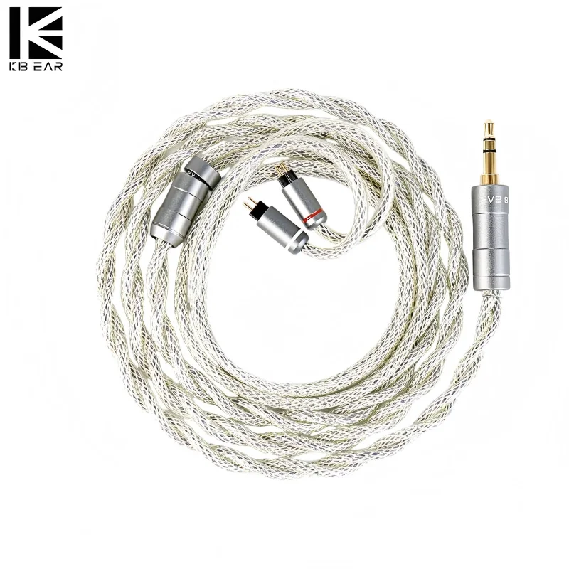 KBEAR HunYuan Quad-Material HiFi Upgrade Cable - High-Resolution Fusion of Pure Silver OCC Alloy Copper & Silver-Plated for KB03