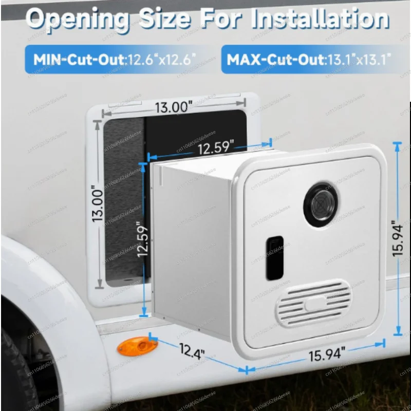 Easy to Use 12V Propane RV Tankless Water Heater 8L/10L 65000 BTU Digital Control Panel for Caravan Camper-YBJ