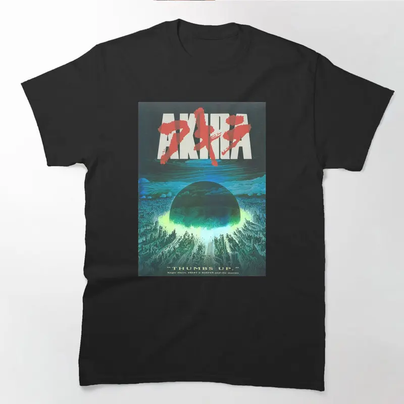 Akira Cyberpunk City Explosion Anime Gift T‑Shirt 0807 Retro Sci‑Fi Manga Graphic Tee Shotaro Kaneda Neo‑Tokyo Unisex Streetwear