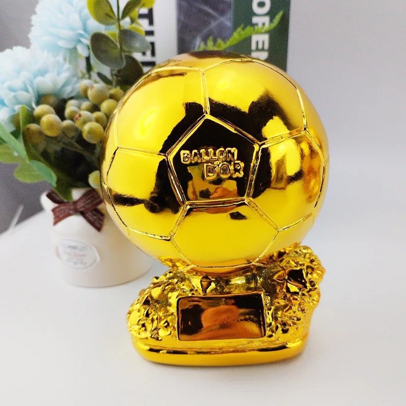 Golden Football Cup Ball Boot Award Resin Charms Football Match Goalkeeper Gloves Trophy Home Office Decoration Model