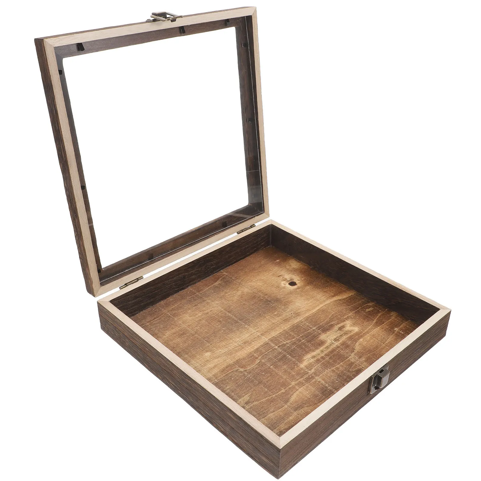 Wooden Butterfly Specimen Display Box Flip Cover Eternal Flower Dried Flower Collection Case Jewelry Storage Home Decor