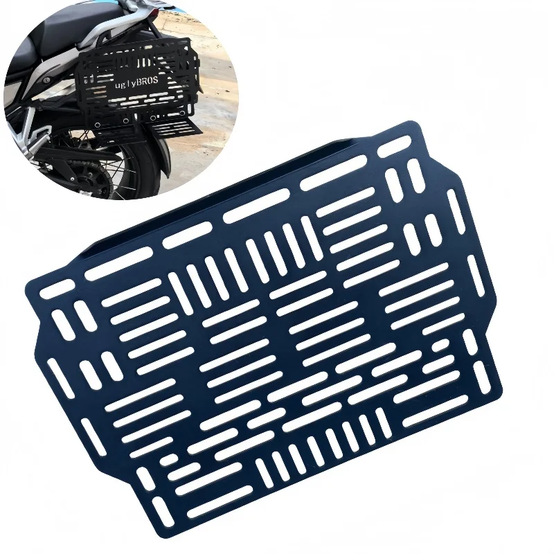 A Universal Motorcycle Modification Pack Mounting Bracket for ADV BMW Motorcycles Tactical Bags Side Packs Oil Drum Luggage Rack