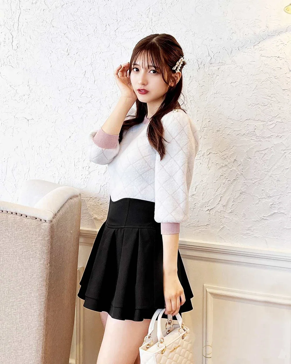 Japanese Style Mini Skirts for Women Mine Mass-Produced Sweet Black Skirt Culottes Autumn Summer Ruffled Pleated Short Skirt
