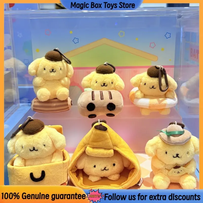 

Genuine Sanrio Pompompurin Let'S Go Together Series Aromatherapy Plush Blind Box Toy Lovely Myatery Box Bedroom Decor Girl Gift
