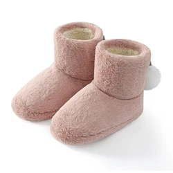 Comwarm Fluffy Plush Women Boots Winter Warm Snow Boots Curly House Shoes Soft Bottom Cozy Cotton Boots Female Fashion Cute Shoe