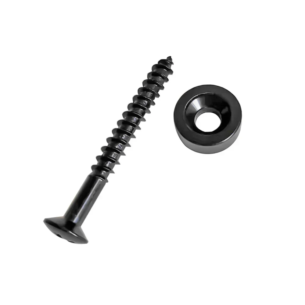 4Pcs Guitar Neck Bushing Ferrules with Mounting Screws Electric Guitar Replacement Parts