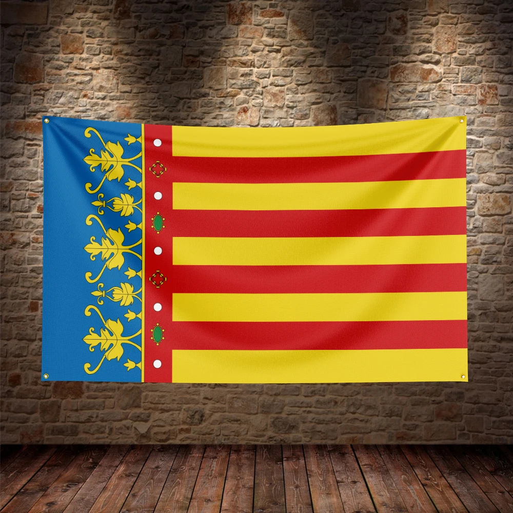 Valencian Community Spain Spanish Flag For Decor