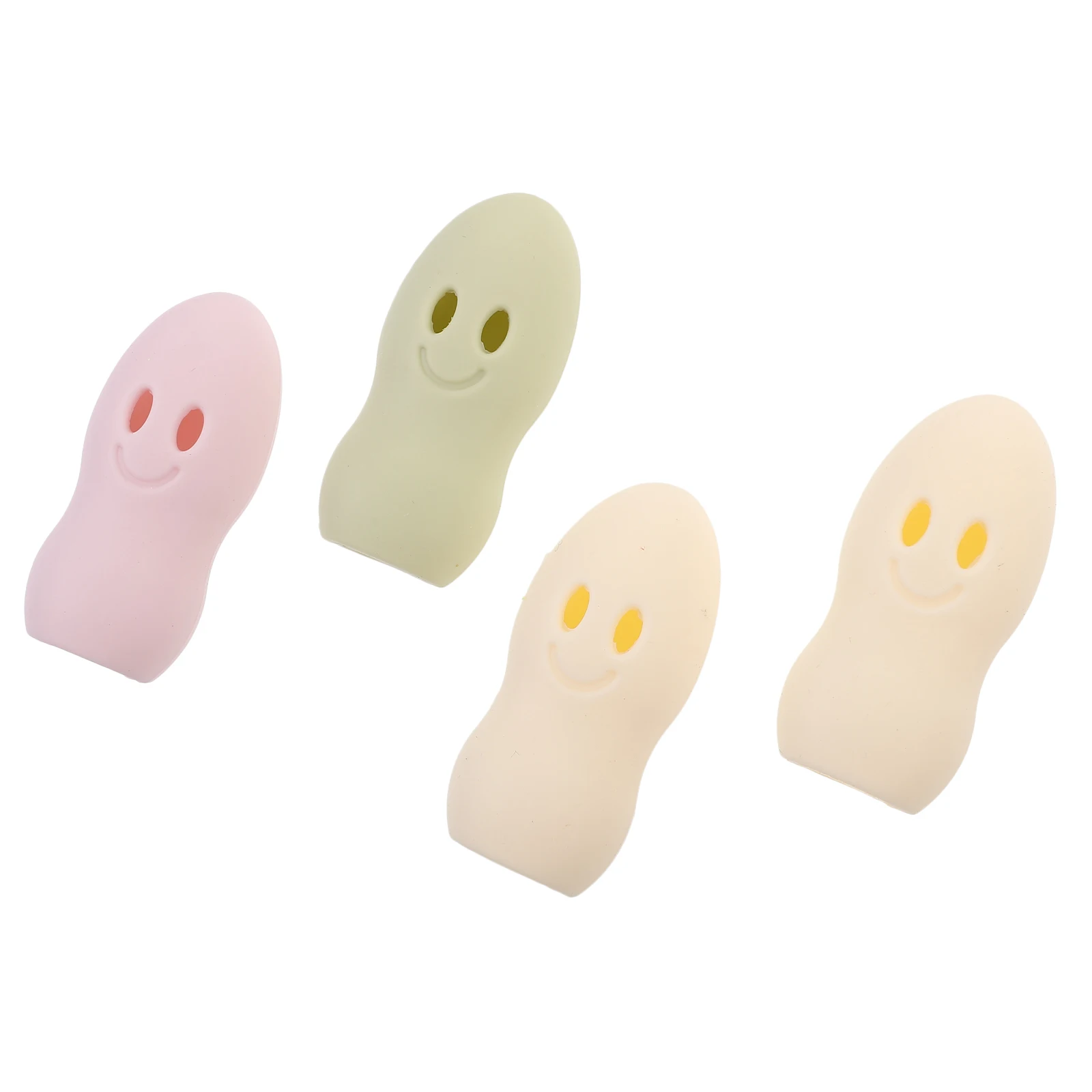 4pcs Toothbrush Head Covers Silicone Travel Case Hygienic Design Flexible Durable Family Outdoor Use Oral Cleaning Toothbrush