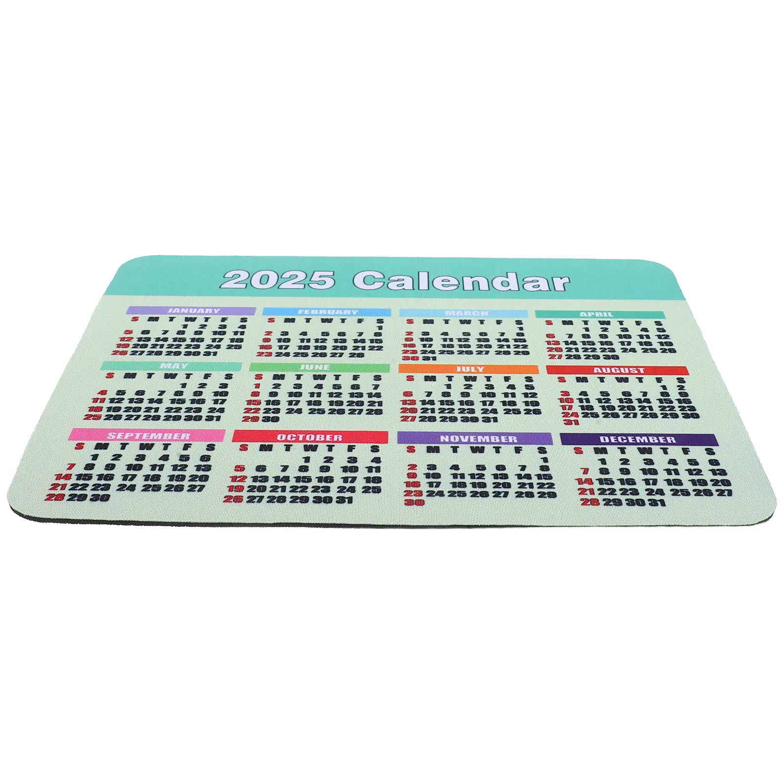 

Большой коврик для мыши с функцией календаря на 2025 год, гладкая поверхность для точного отслеживания, идеально подходит для офиса, учебы и игр